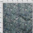 thumbnail image 3 of oneOone Georgette Viscose Teal Blue Fabric Leaves Craft Projects Decor Fabric Printed By The Yard 42 Inch Wide, 3 of 6