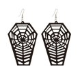 thumbnail image 2 of 11 Molde para pendientes de Halloween, molde de silicona con cabeza de calavera y telaraña de murciélago, bricolaje, 2 of 4