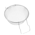 thumbnail image 1 of IFANLANDOR 1Pcs Panier en Acier Inoxydable pour Aliments Frits Design Rond pour Cuisiniers à Domicile, 1 of 6