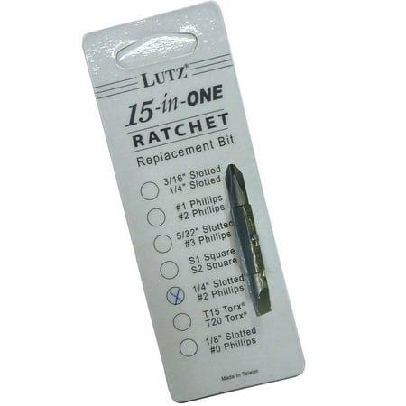 

Lutz 21103 1/4 Slotted x #2 Phillips Replacement Bit