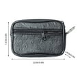 thumbnail image 6 of Small Coin Pouch Leather Mini Zipper Change Purse Card Holder Wallet Pocket for Women Men Headset Lipstick, 6 of 6