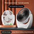 thumbnail image 2 of Mini ventilador de carga USB portátil, Enfriador de aire silencioso de mano, ventilador de escritorio ajustable de tres velocidades, escritorio, oficina y dormitorio Fivean unisex, 2 of 2