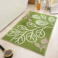 thumbnail image 2 of Chamoist Summer Savings!Upgraded Plush Bath Mat,Super Absorbent Non Slip Bath Mats for Bathroom Floor,Machine Washable Leaf Plant Print Bathroom Rugs,Rubber Backed Bathroom Mats,Ultra Soft,16x23", 2 of 6