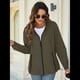 thumbnail image 5 of Chaqueta Impermeable para Mujer, Cortavientos, Impermeable, con Capucha, Plegable y Bolsillos. Verde XL, 5 of 9