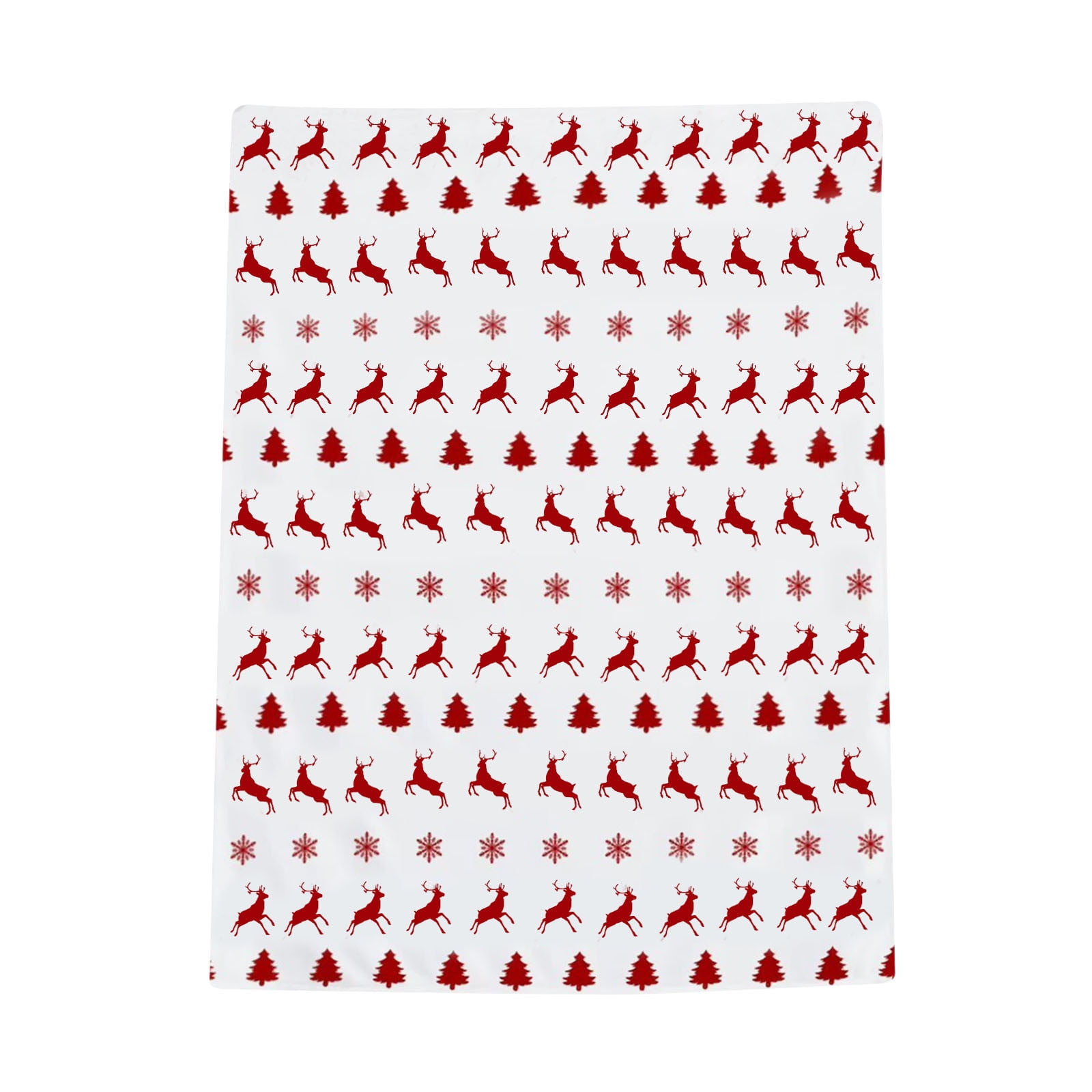 NEGJ Winter Warm Snowflake Bedding Plush Christmas Blanket Red Blanket