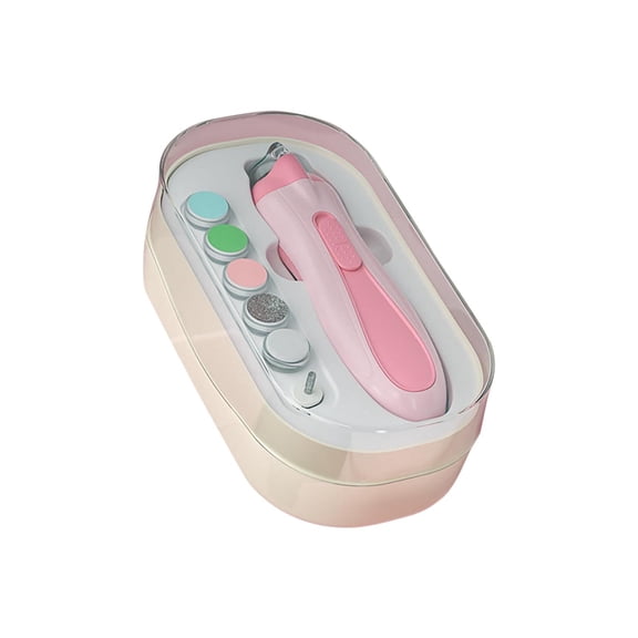 Battery Powered Nail Clippers with LED Light Grinder, Automatic Safety Precision Trimming and Quiet 35dB Operation, Portable Manicure Care Set for Travel Home and Grooming