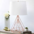 thumbnail image 4 of Elegant Designs Wired Metal Table Lamp, Rose Gold, 4 of 10