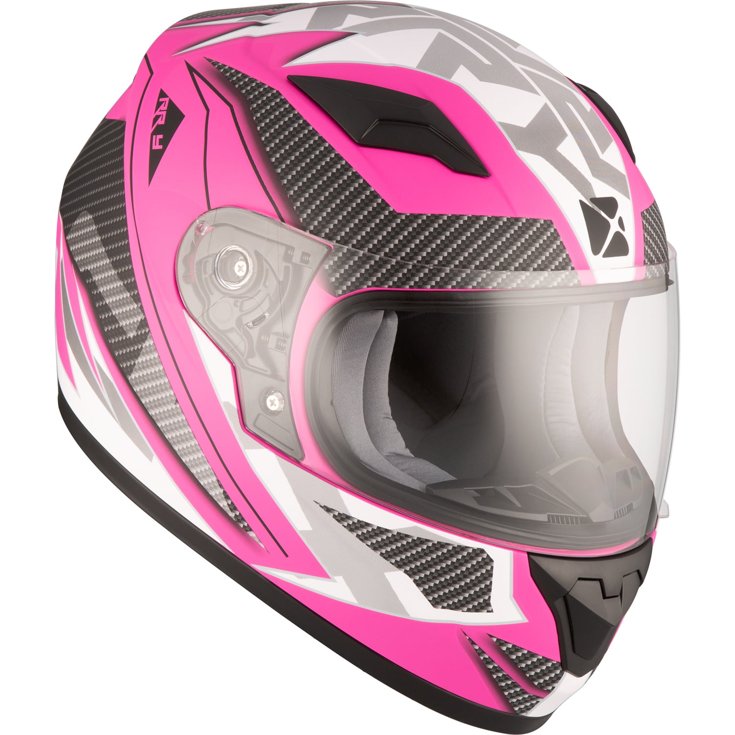 Motorcycle Helmet Full Face CKX RR519Y Imprint Glossy Pink Medium Youth Kids 