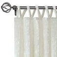 thumbnail image 2 of Achim HPPN63CW06 50 x 63 in. Polyester Light Filtering Top Tab Single Curtain Panel, Creamy White, 2 of 4