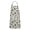 Pioneer Flower Floral-1, variant on Pioneer Flower Floral Print Pattern Apron for Women and Men, Cotton Linen Waterproof with Pockets, Adjustable, 33x27 Inch for Kitchen, Gardening, BBQ, Salon