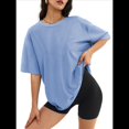 thumbnail image 1 of Camiseta Básica de Corta con Cuello en V Azul L, 1 of 5