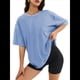 thumbnail image 1 of Camiseta Básica de Corta con Cuello en V Azul L, 1 of 5