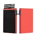thumbnail image 1 of Women's credit card wallet minimalist card wallet automatic pop-up card holder men's small wallet RFID shielding, 1 of 5