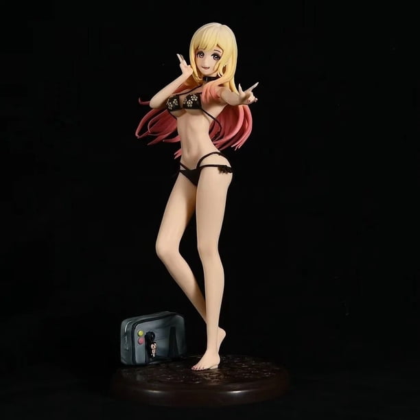 Figura Sexi de Marin Kitagawa de My Dress Up Darling, Muñeca en Biquini, Miniatura de Anime, Colección para Adultos, Juguete de 23cm Gong Bohan LED