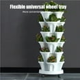 thumbnail image 4 of Stackable Planting Pot Creative Plastic Flower Pot Stacking Living Room Planters for Gardening Indoor Outdoor Type 2, 4 of 9