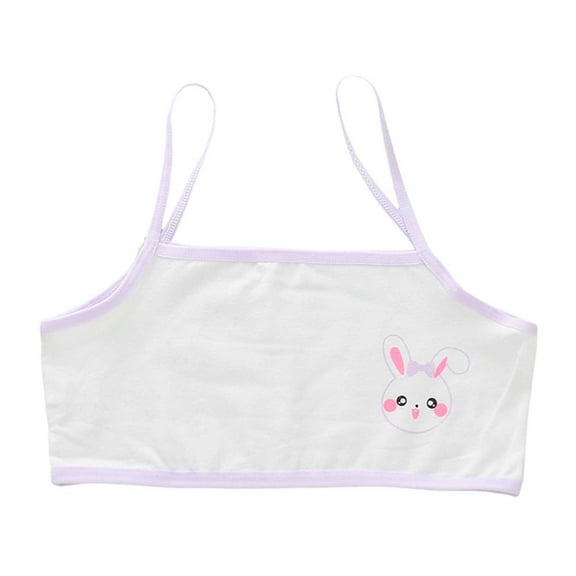 Kids Bras For Girls 12-14 Cotton Stretch Cami Bralettes Spaghetti Strap Training Bra for Girls Teen Lightweight Seamless Kid Sports Bra,Light Purple,8-12 Years