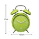 thumbnail image 5 of Reloj despertador de doble campana con luz nocturna, esfera grande de 4 pulgadas, reloj despertador de cuarzo analógico con alarma fuerte, sin tictac, silencioso Fokelyi 2034713-2, 5 of 9