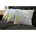 thumbnail image 2 of Ambesonne Pastel Throw Pillow Cover 4 Pack, Colorful Gerbera Daisies, 16", Pale Green and Pale Blue, 2 of 6