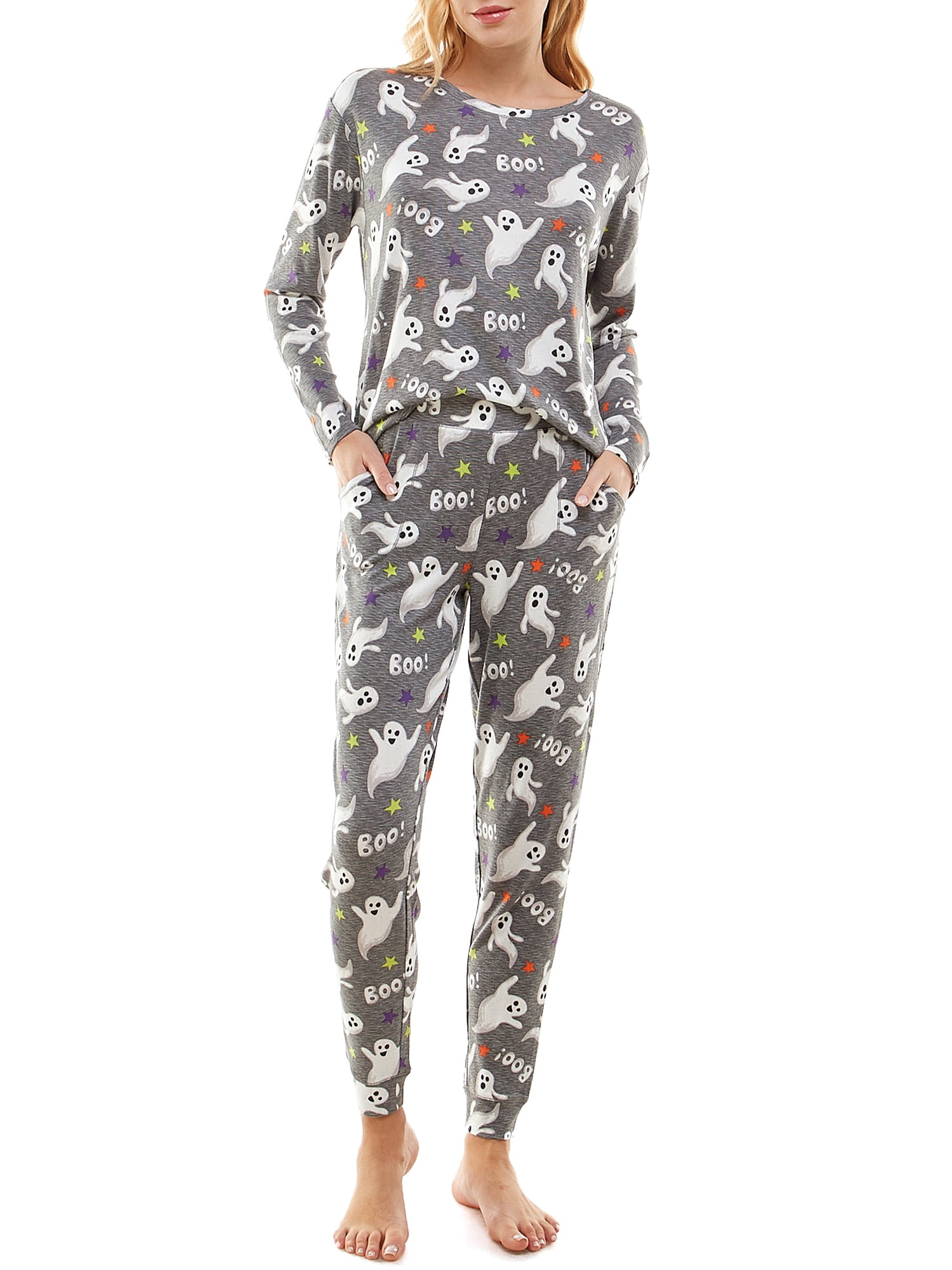 Way To Celebrate Women's Halloween Pajama Set, Sizes XS to 3X