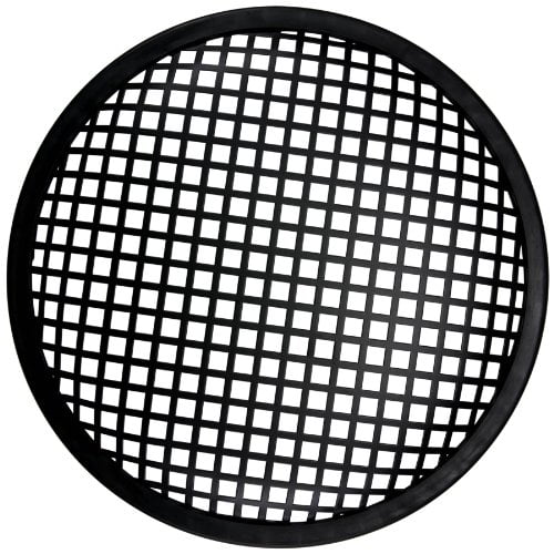 1ST SOURCE 10" Waffle Style Black Steel Speaker Grill with Rubber Edge