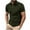 #1-Army Green, variant on Otvok Men Shirt Short Sleeve Casual Classic Summer Shirts Button Solid Color Basic T Shirt