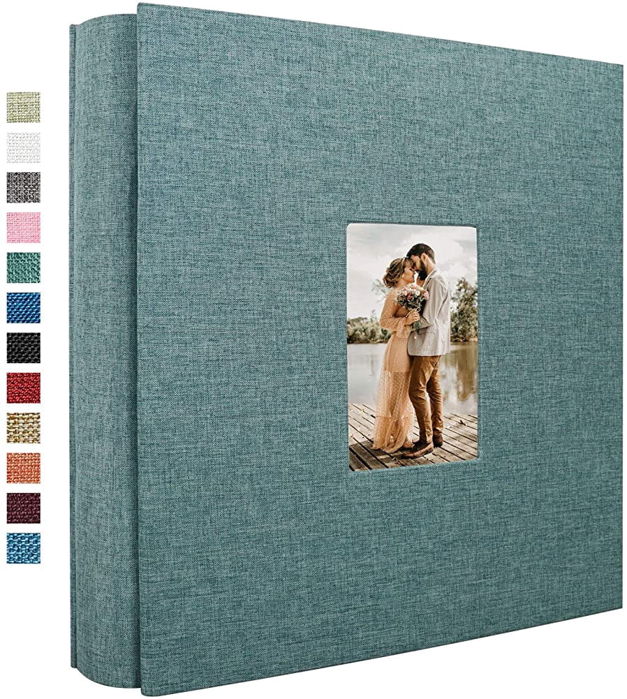 Qucyy Photo Album 300 Pockets for 4x6 Photos Fabric Cover Photo Books