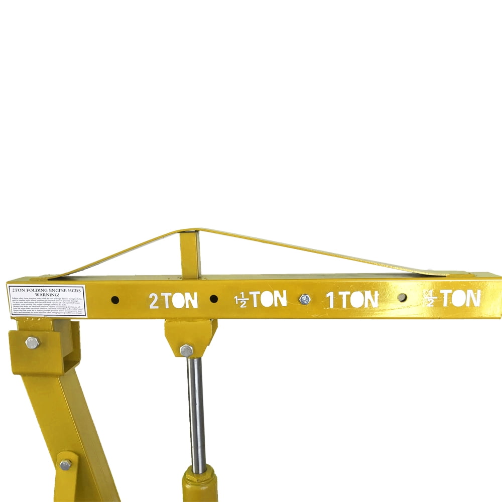 Ktaxon 2 Ton Engine Motor Hoist Shop Crane, Cherry Picker Crane for Car/SUV/Truck Engines, Yellow