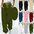 thumbnail image 2 of Fengactive Women's Cinch Bottom Sweatpants Casual High Waisted Pockets Joggers Sport Workout Active Baggy Lounge Trousers, 2 of 5