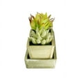 thumbnail image 2 of K-Cliffs Faux Rustic Wooden Succulent Planter Arrangement| of Cactus, Aloe Vera, 2 of 5