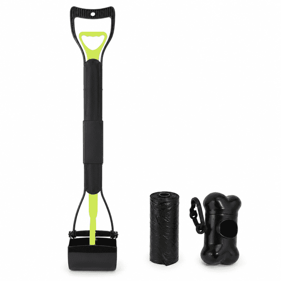 Generic 32" Pooper Scooper for Large Small Dogs Heavy Duty, Long Handle Poop Scoop for Yard, Grass, Gravel