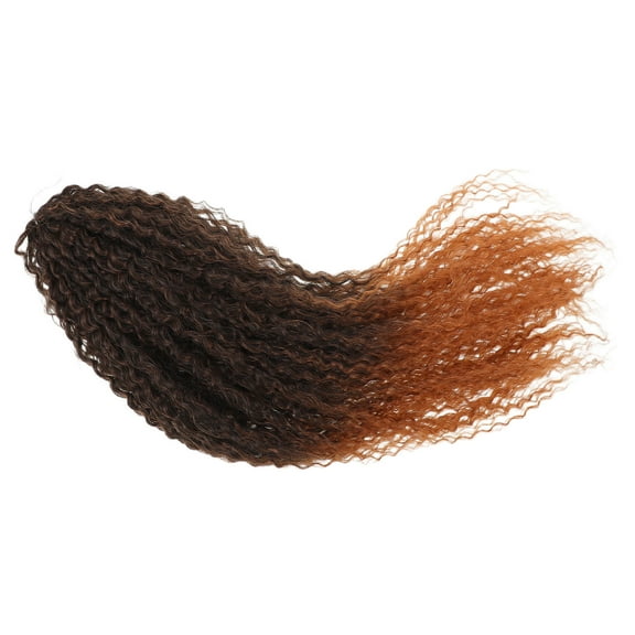 OULII Brown Brazilian Curly Braiding Hair Extensions for Daily Wear,