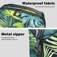 thumbnail image 4 of Palm Leaves Digital Storage Bag with Oxford Cloth Material - Waterproof USB Pouch, Digital Pouch, Cable Organizer Storage for Cell Phone Charger Cord - 5.9x9.44x3.14 in, 4 of 6