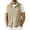 Khaki, variant on Men's Lightweight Outdoor Vest Full-Zip Waterproof Sleeveless Jacket for Travel Hiking Running Golf