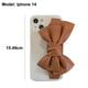 thumbnail image 2 of Desiderio Funda de cuero con lazo grande compatible con iPhone elegante y suave funda para teléfono móvil protegida a mano,estilo:estilo1;, 2 of 5