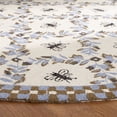 thumbnail image 3 of Safavieh Chelsea Lara Bordered Wool Area Rug, Ivory/Light Blue, 7'6" x 9'6" Oval, 3 of 10