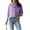 26# Purple, variant on Womens Button Down Shirts Striped Classic Long Sleeve Collared Office Work Blouses Tops with Pocket Pink M