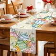 thumbnail image 5 of Table Runner - 72 Inch Long, Easter Eggs Kitchen Dining Table Runner Dresser Scarves, Farmhouse Spring Botanicals Plants Butterfly Farmhouse Decor for Coffee Tables Wedding Party Banquet, 5 of 8
