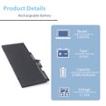 thumbnail image 2 of 11.55V 51WH TAO3XL TA03XL Battery Replacement for HP EliteBook 745 755 840 848 G4，ZBook 14U 15U G4 Laptop, 2 of 7