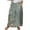 Green, variant on Mrat A Line Skirt Women's Casual Retro Floral Skirts Linen Elastic Waist Pleated Maxi Skirt with Pockets Plus Size Skirts S-308 Green 4XL