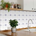 thumbnail image 6 of Mi Alma Teal Floral Tile Stickers - Removable Vinyl 4x4, 24 pcs, 6 of 12
