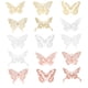 thumbnail image 4 of Pegatina de pared de libélula de imitación 3D, decoración para fiestas de bodas, textura de metal de PVC, pegatinas de pared de mariposas doradas y plateadas, decoración del hogar, 4 of 5