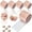 015_Pink, variant on Kids Bedroom Set Self-Adhesive Mosaics Square Glass Mirrors Tiles For Diy Craft Decoration,Gold Household Stickers