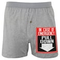 thumbnail image 1 of In Case of Emergency Pull Down Soft Knit Boxer, 1 of 1