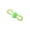Green, variant on Pink Mesh Tube Cat Chew Toy with Pom Pom & Built-in Bell, Crinkle Sound Elastic Mesh Teething Ring, Lightweight Interactive Dental Play Toy for Indoor Kittens Adult Cats