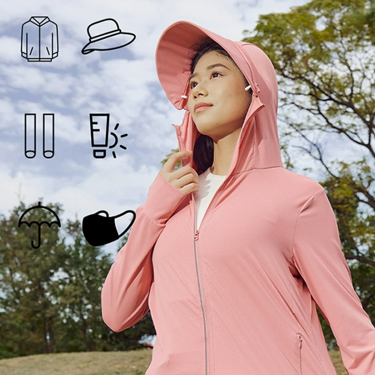 新品未使用　ZOE yo biotop sunshade hoodie 2025 Sun Protection Hoodie for Women Long Sleeve Full Zip Up
