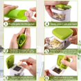 thumbnail image 4 of 5 Pieces Garlic Press Set Includes Garlic Clove Cube Press Tool 2 Silicone Garlic Peeler and 2 Cleaning Brush,Crush Cut and Storage Processing Garlic - -, 4 of 7