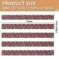 thumbnail image 3 of 5 Rolls Christmas Ribbon 1.5 inch Wide Decorative Ribbon for Gift Wrapping and Holiday Decorations Abstract Pizza Pattern, 3 of 7