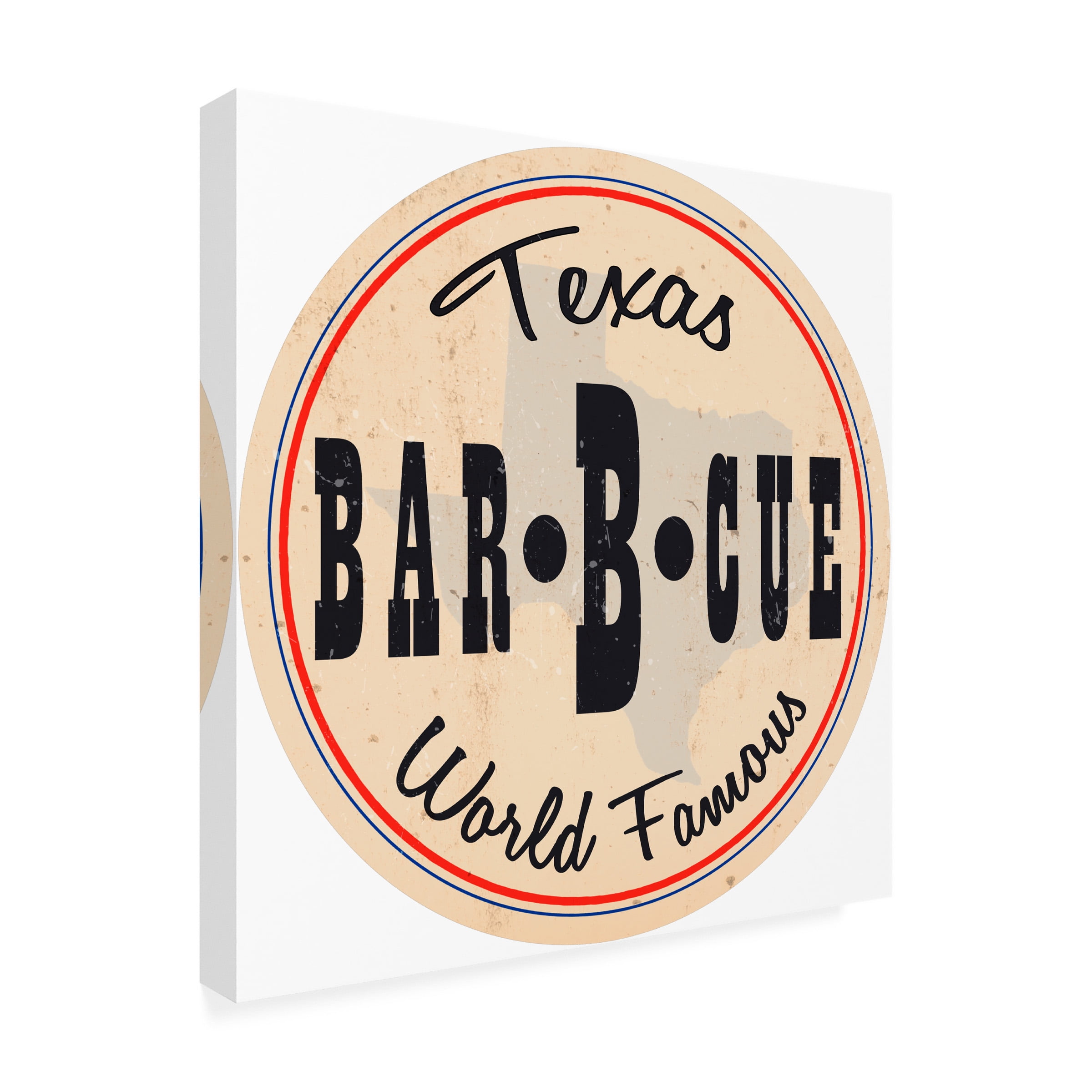 RetroPlanet 'Texas Bar B Que State' Canvas Art