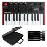 Akai Professional MPK Mini Play MK3 Standalone Mini Keyboard with Premium Multipurpose EVA Case Package