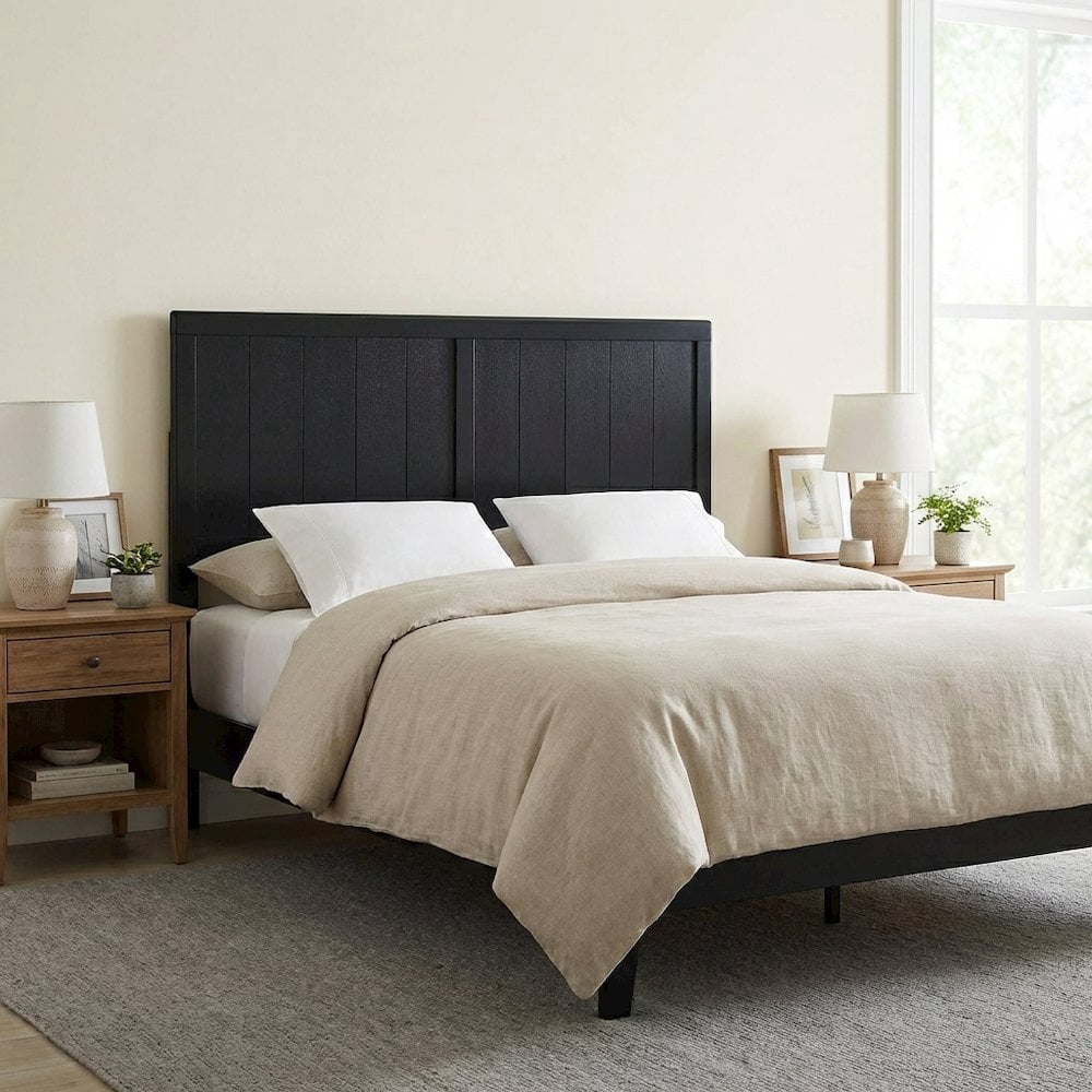 Wood Full Headboard with Classic Design and Durable Construction for Beds